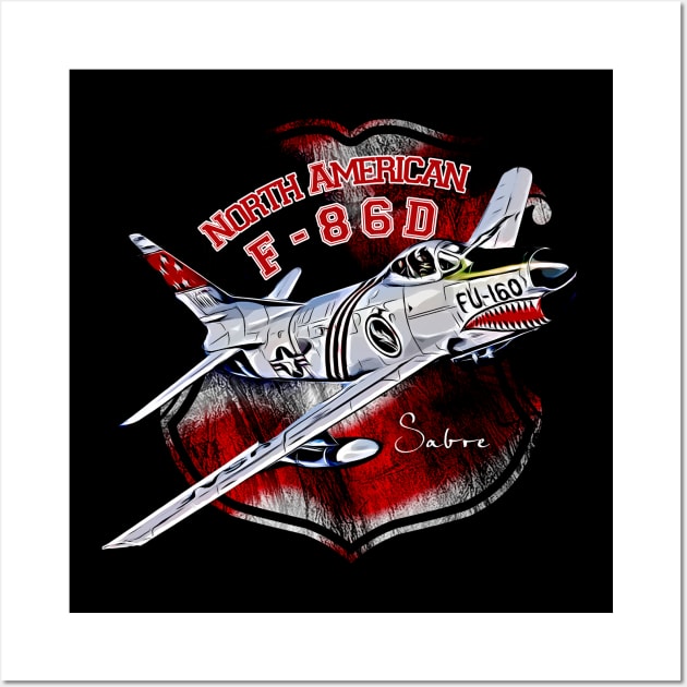 North American F-86D Wall Art by aeroloversclothing